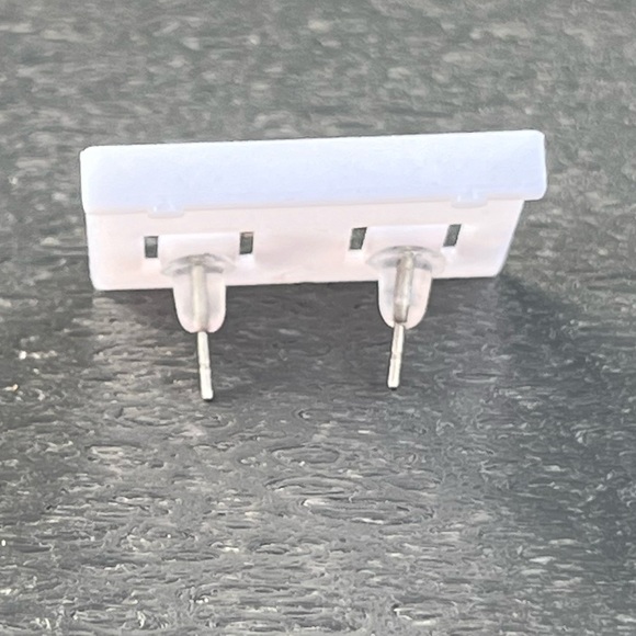 Rose Gold Tone Bow Stud Earrings; Soft Rubber Back; NWOT - Picture 3 of 3